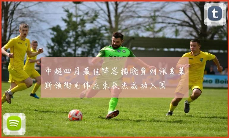 中超四月最佳阵容揭晓费利佩基莱斯领衔毛伟杰朱辰杰成功入围
